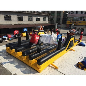Inflatable 15 Metre Atomic Rush Obstacle Course Slide