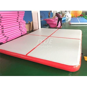 Grey and Red High Quality DWF Material Inflatable Air Tumble Track Outdoor Red Air Track For Factory Price