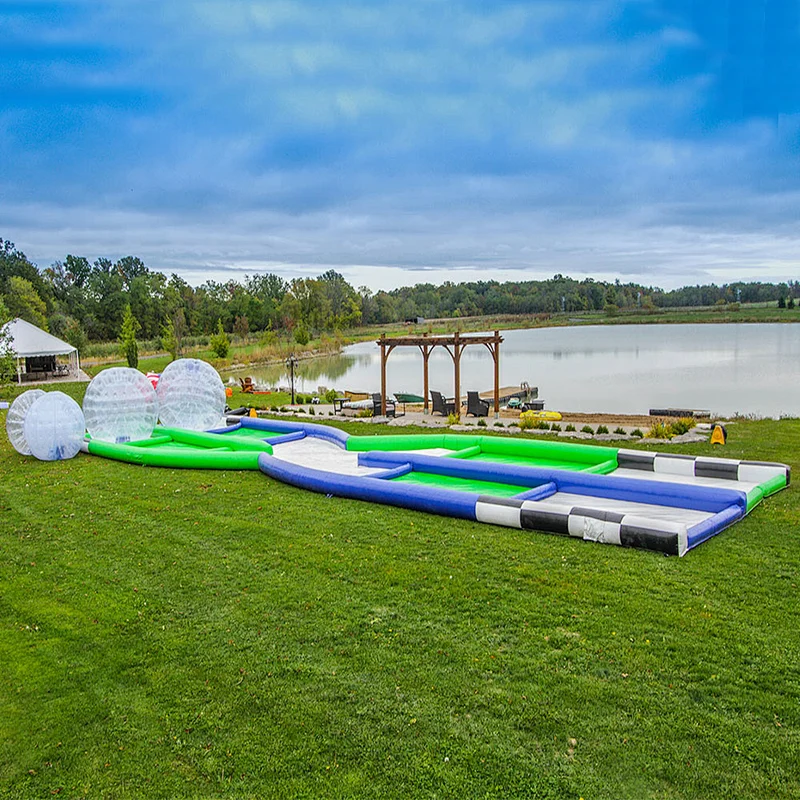 Commercial Grade Outdoor Inflatable Zorb Ball Ramp For Rolling Sport Game