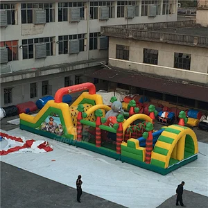 Cool Amazing Simple Indoor Kids Playground Inflatable Obstacle Course Jump House