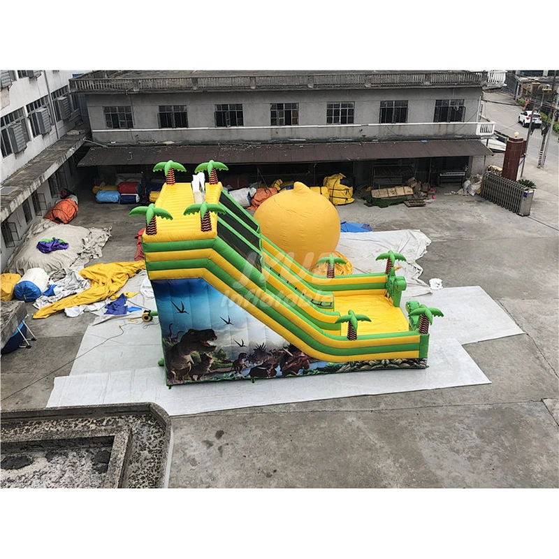 Indoor Or Outdoor Animal World Inflatable Jumping Slide For Kids
