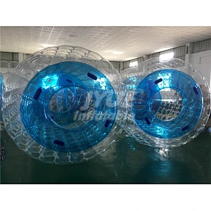 PVC TPU Water Toys Inflatable Water Roller Ball With Air Pump