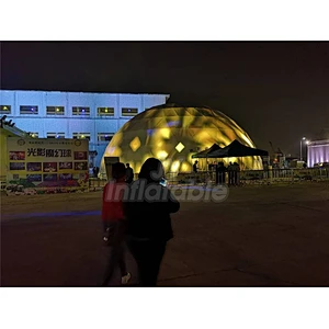 Quick Delivery Waterproof Lighting Tent Inflatable Dome Tent With LED Light