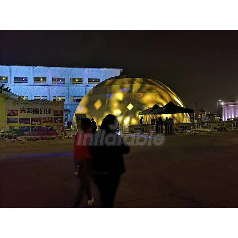Quick Delivery Waterproof Lighting Tent Inflatable Dome Tent With LED Light