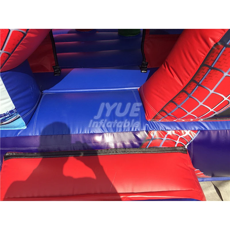 Spider-Man Kids Fun Bounce Castle Commercial Inflatable Bounce House With Slide