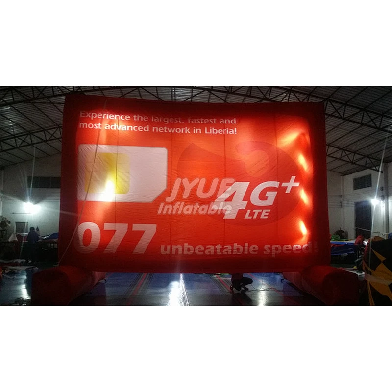 Big Outdoor Advertising Display Screen Mobile Advertising Equipment Inflatable Billboard Stand