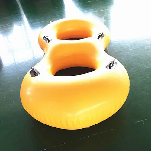 Lazy River Figure 8 Water Park Rides Inflatable Double Tube For Water Slide