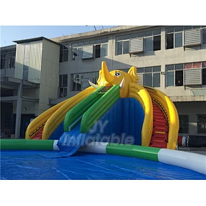 Good Price Pool Blow Up Water Slide Inflatable Water Park Games