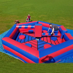 Multi Play Funny Giant Outdoor Interactive Inflatable Meltdown Challenge Games Inflatable Wipeout for Sale