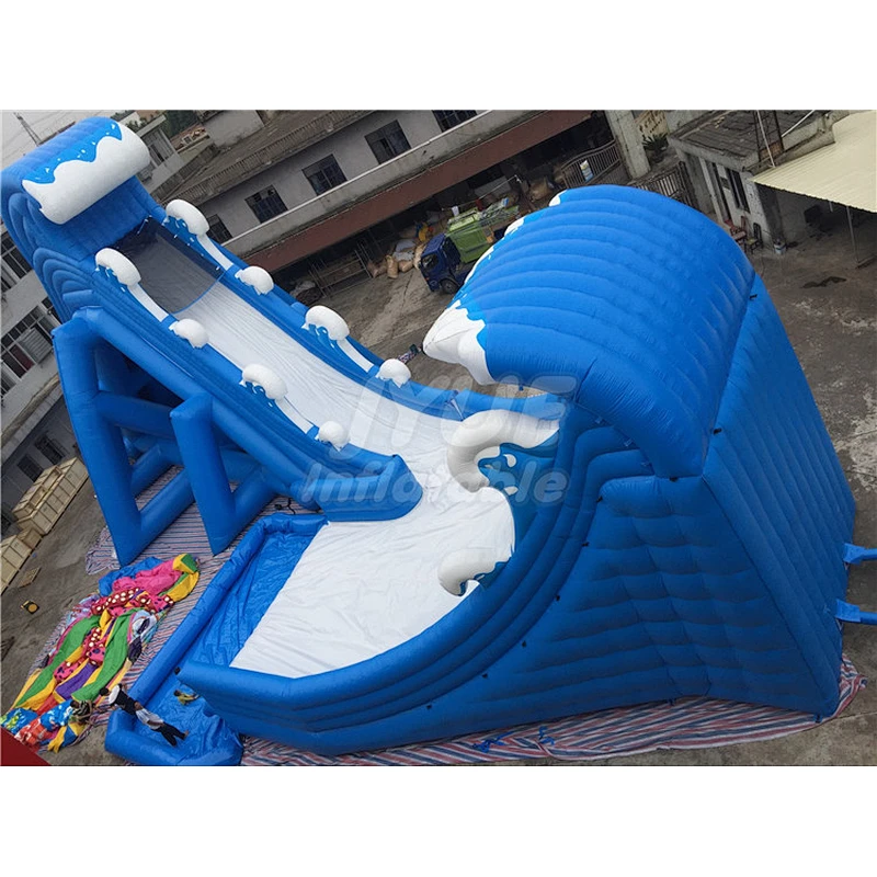 Heavy Duty Inflatable Water Slides ,  Banzai Adult Size Inflatable Screamer Water Slide Pool