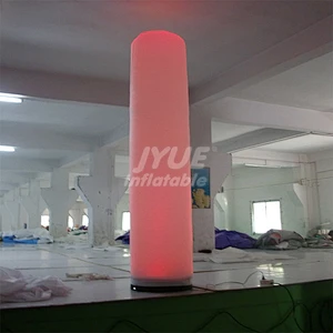 Outdoor Event Party Club 3m High Decoration Advertising Inflatable LED Column With Light