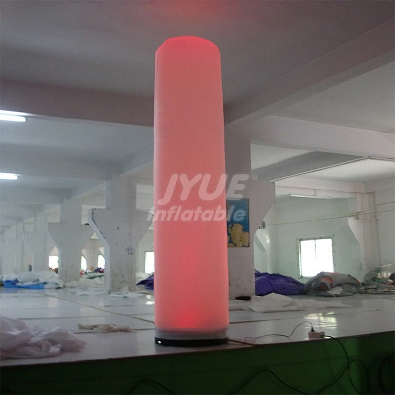 Outdoor Event Party Club 3m High Decoration Advertising Inflatable LED Column With Light