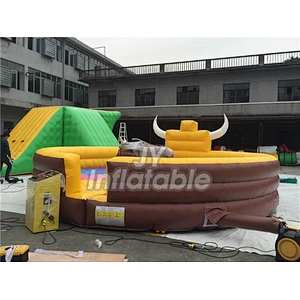 Outdoor Sport Game Exciting Electric Bull Game Ride Inflatable Mechanical Bull Rodeo For Sale