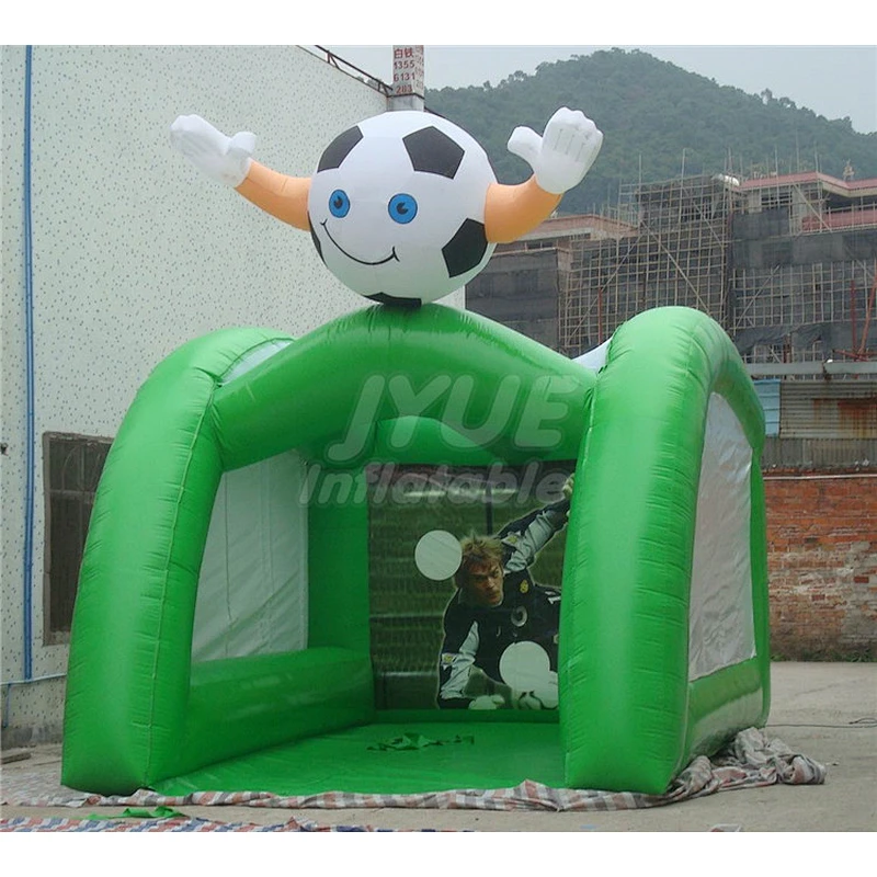 Soccer Kick Games Factory Inflatable Football Soccer Goal Post For Sale