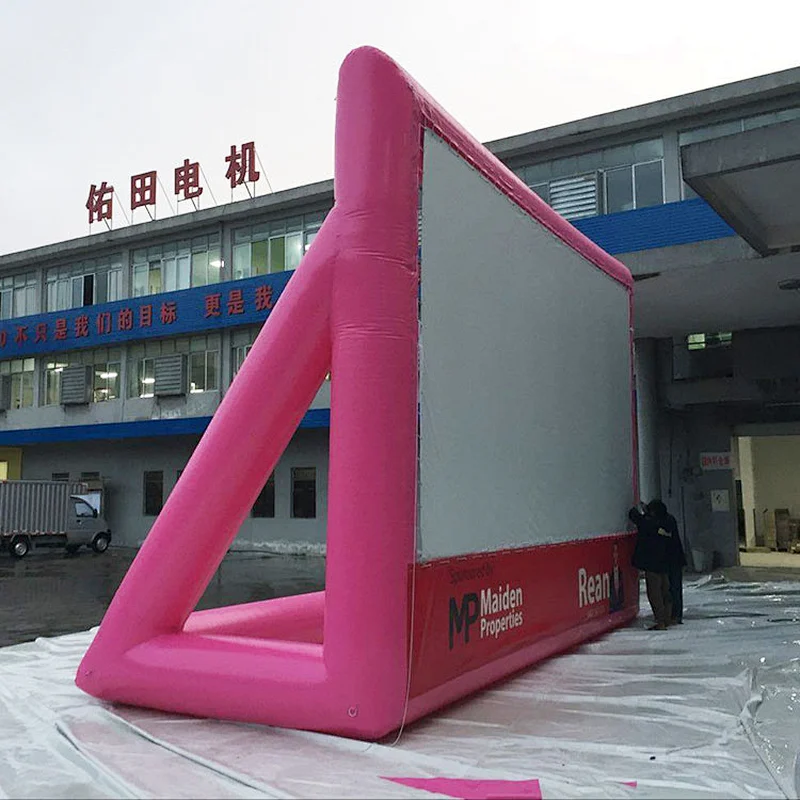 Blow Up Outdoor Movie Screen Inflatable Mega Movie Screen With Projector Rental