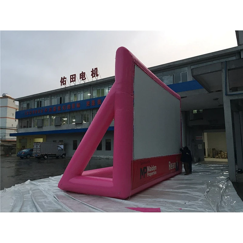 Blow Up Outdoor Movie Screen Inflatable Mega Movie Screen With Projector Rental