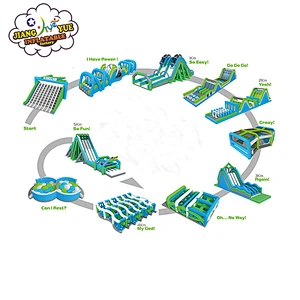Guangzhou Factory Directly Outdoor Biggest Commercial Inflatable Obstacle Course 5K Sports Game For Sale