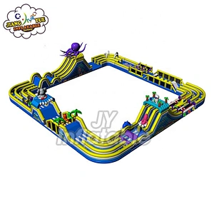 Eco Friendly Adult Kids Bounce House Inflatable Obstacle Course Equipment Manufacturer