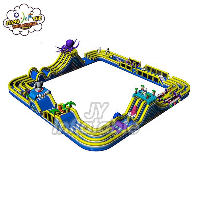 Eco Friendly Adult Kids Bounce House Inflatable Obstacle Course Equipment Manufacturer
