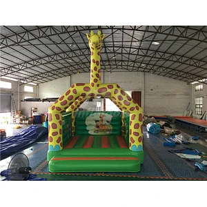 Customized Kids Giraffe Bouncer Jumping Inflatable Bouncer Bouncy Castle For Kids