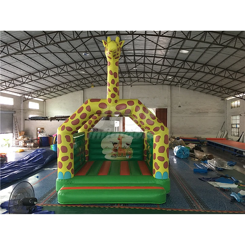Customized Kids Giraffe Bouncer Jumping Inflatable Bouncer Bouncy Castle For Kids