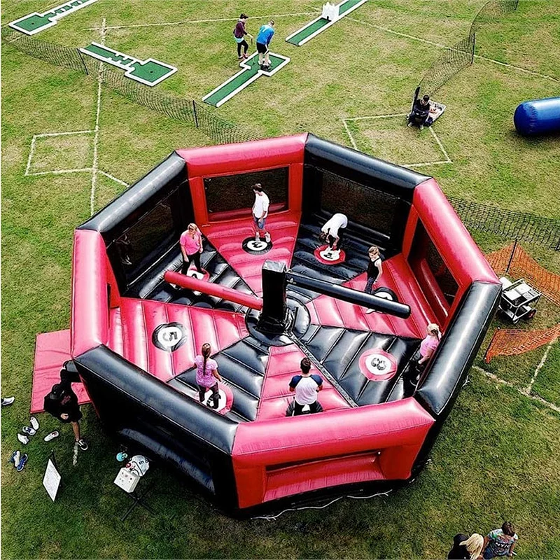 Hot Inflatable Wipeout Obstacle Course For Sale , Inflatable Meltdown Game Machine Sale