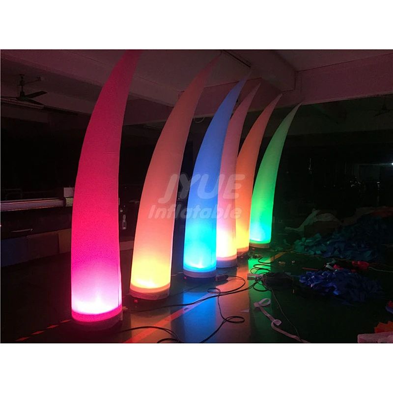 Advertising Outdoor Oxford LED Wedding Decoration Inflatable Pillars Column Air Cone