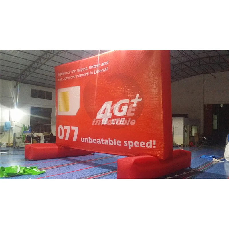 Big Outdoor Advertising Display Screen Mobile Advertising Equipment Inflatable Billboard Stand