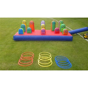 Different Themes Basketball Football Soccer Kick Inflatable Funny 4 in 1 Inflatable Sport Game For Kids And Adults