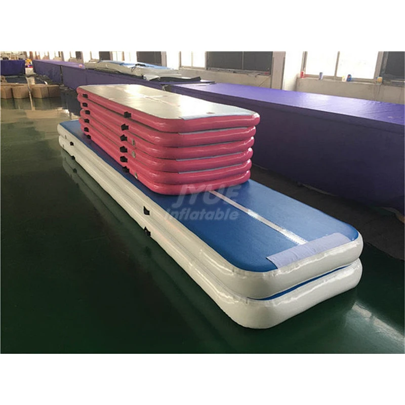 10ft/13ft/16ft/20ft/27ft  New Design Inflatable Tumbling Mat Electric Air Pump Gymnastics Air Track From Airtrack Factory