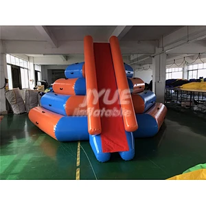 0.9mm PVC Tarpaulin Heat Sealed Inflatable Water Park Floating Aqua Island Climbing Tower Slide