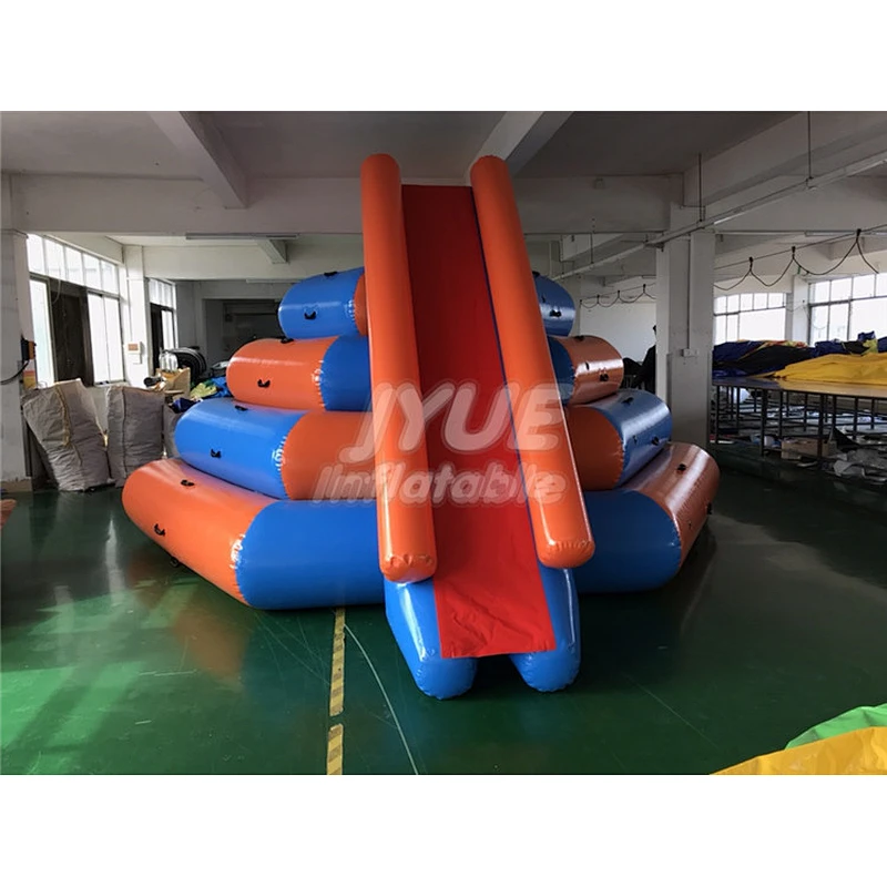 0.9mm PVC Tarpaulin Heat Sealed Inflatable Water Park Floating Aqua Island Climbing Tower Slide
