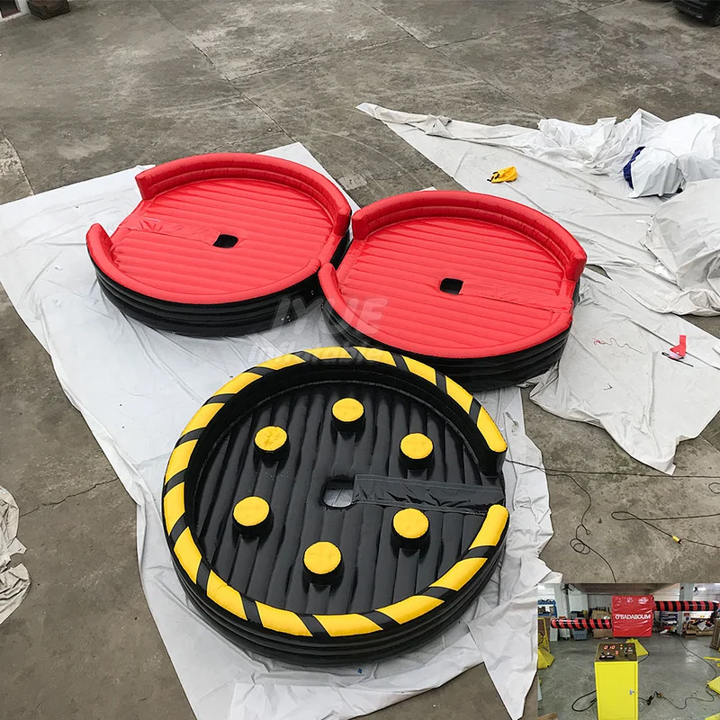 Factory Price Meltdown Inflatable Mechanical Ride Wipeout Eliminator Inflatable Sweeper Game For Sale