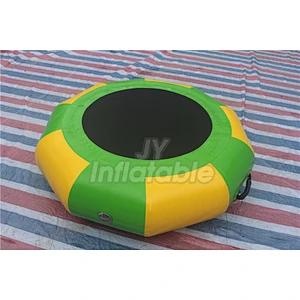 Commercial Water Park Use Water Play Toy Metal Structure Inflatable Floating Trampoline On Water