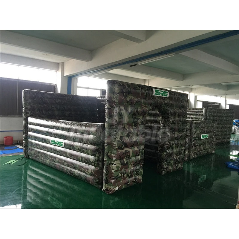 Cheap Archery Target Game Camouflage Wall Inflatable Bunkers Paintball For Team Game