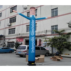 Customized Inflatable Cartoon Sky Air Dancer Model Dancing Air Man For Advertising