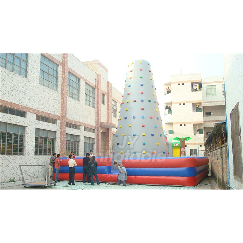 Hot Sale Moving Outdoor Games Portable Children Inflatable Rock Climbing Wall For Sale