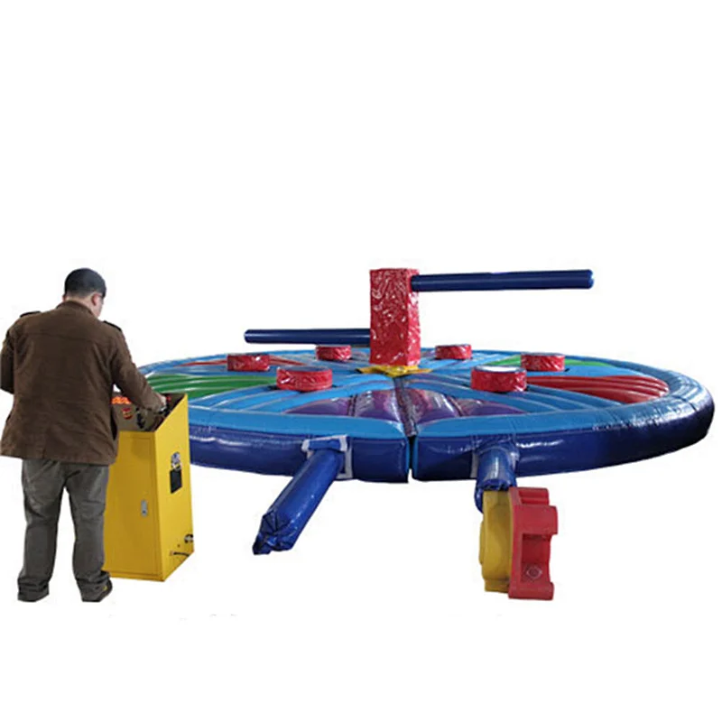 Factory Price Custom Mechanical Adult Kids Inflatable Sweeper Eliminator Total Wipeout Meltdown Game For Sale