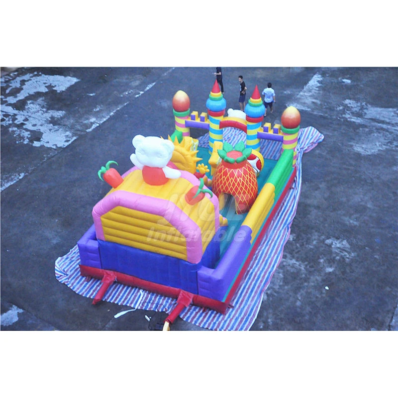 Outdoor Amusement Park Equipment Children Inflatable Playground For Kids