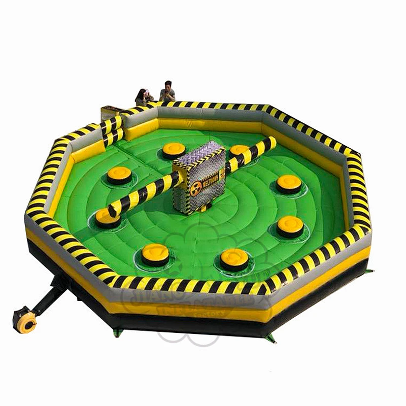 Hot Inflatable Wipeout Obstacle Course For Sale , Inflatable Meltdown Game Machine Sale