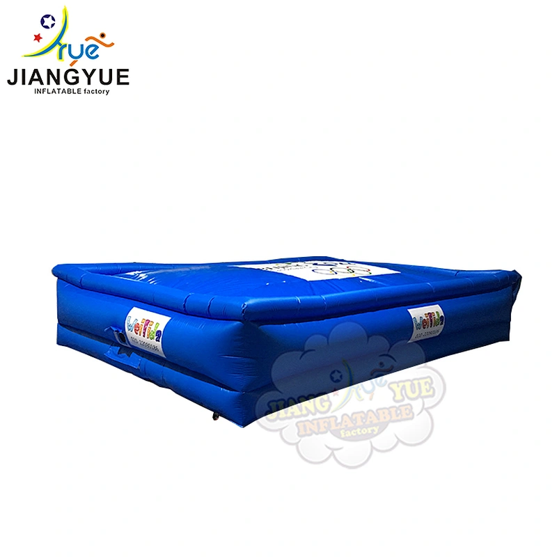 JY New Design Sports Games Bicycle Jumping Ski Landing Super Safty Free Fall  Inflatable Air Stunt Bag