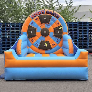 Outdoor Game Inflatable Football Dart With Football , Foot Dart Inflatable Cost