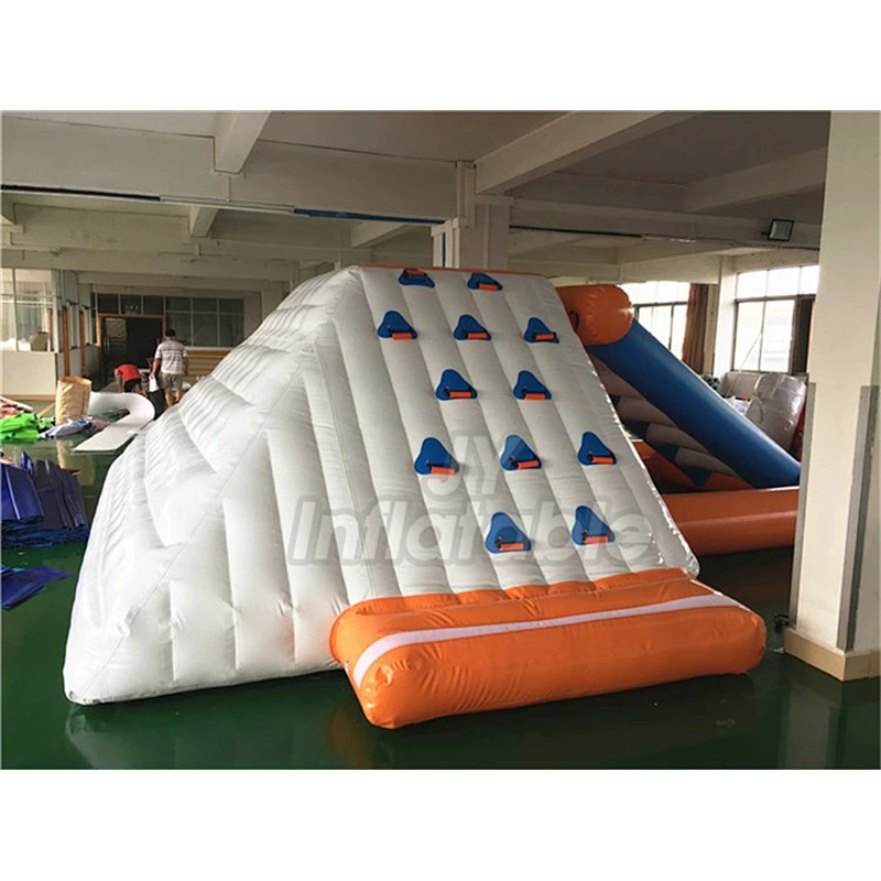 Custom Climbing Wall Inflatable Pool Iceberg Float Water Toys For Sale