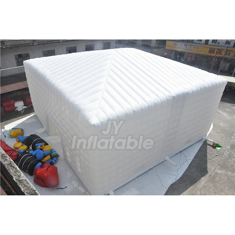 Custom Logo Waterproof White Wedding Party Event Inflatable Air Cube Tent For Outdoor Activity