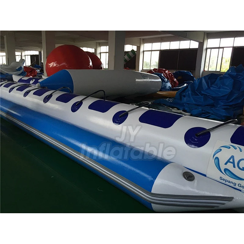12 Persons(Riders) Seat Durable Cheap Flying Fish Inflatable Boat Banana Float For Play