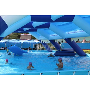 OEM/ODM Outdoor Easy Set  Metal Frame Ultra Pipe Frame Swimimng Pool With Cover