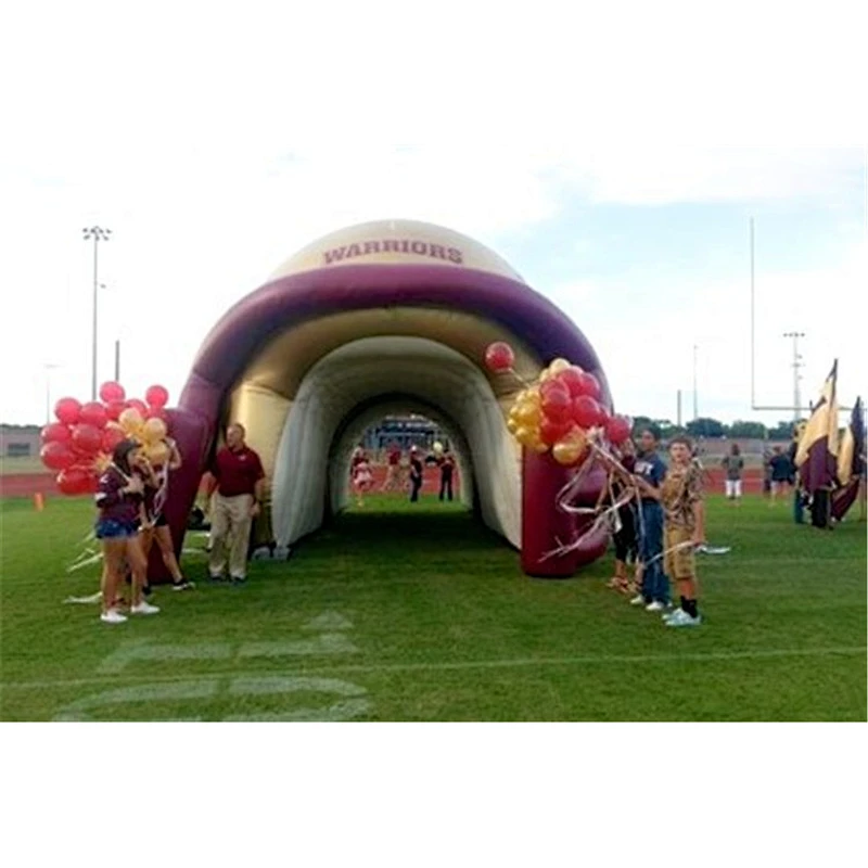 Hot Sale Attractive Giant Inflatable Soccer Football Helmet Entrance Tunnel Tent For Sport Event
