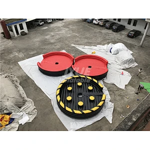 Factory Price Meltdown Inflatable Mechanical Ride Wipeout Eliminator Inflatable Sweeper Game For Sale