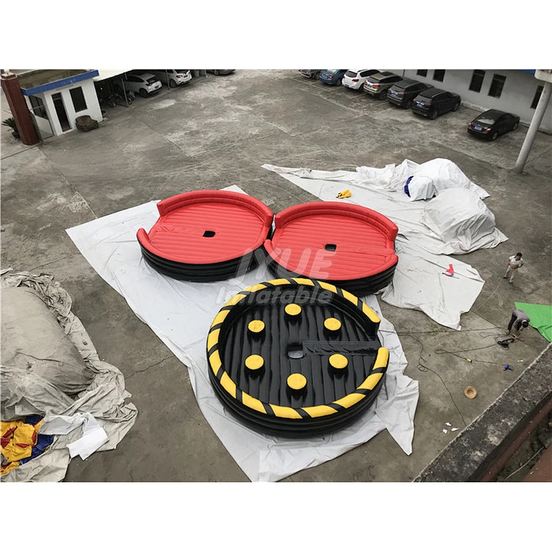 Factory Price Meltdown Inflatable Mechanical Ride Wipeout Eliminator Inflatable Sweeper Game For Sale