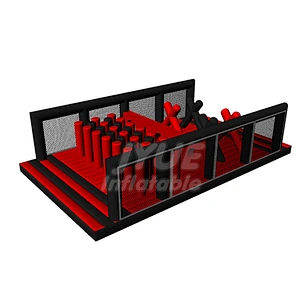 Attractive Fun Big Inflatable Obstacle Courses Maze for Adults